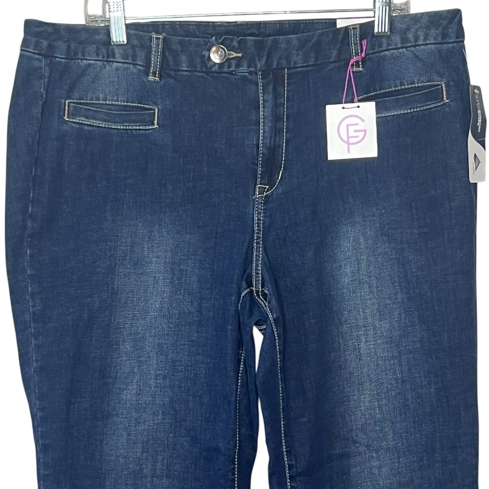 NWT Lane Bryant Genius Fit Dark Flare Jeans Womens 18 - Picture 2 of 7